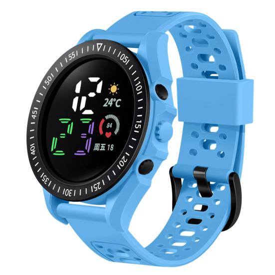 Kids LED Digital Waterproof Comfortable Silicone Sports Watch Band Calendar Week Display Boys