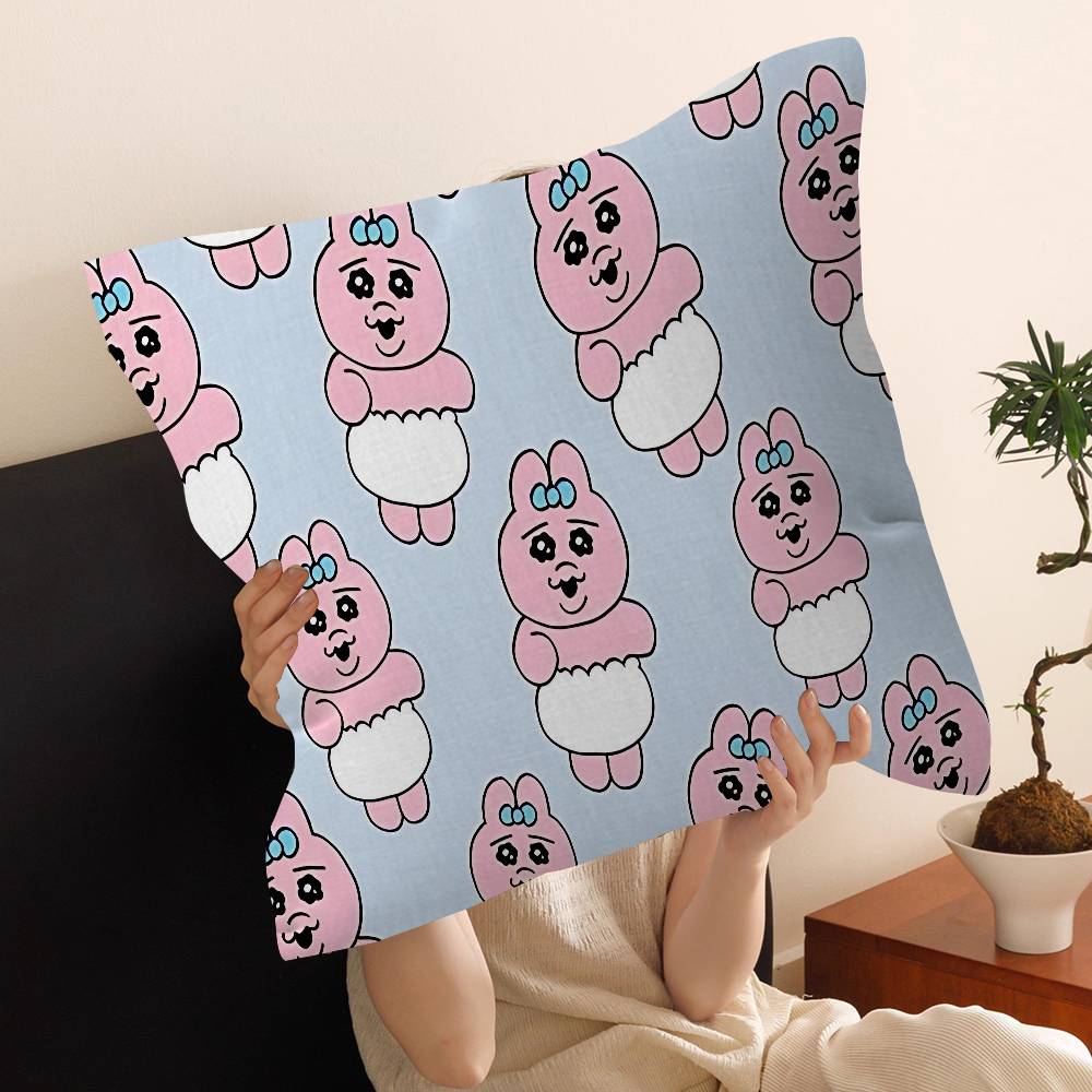 O-Opanchu Cute Usagi Stitch Lucky Dragon Pillow Cover Sofa Cushion Cover Home Room Decoration Children Gift