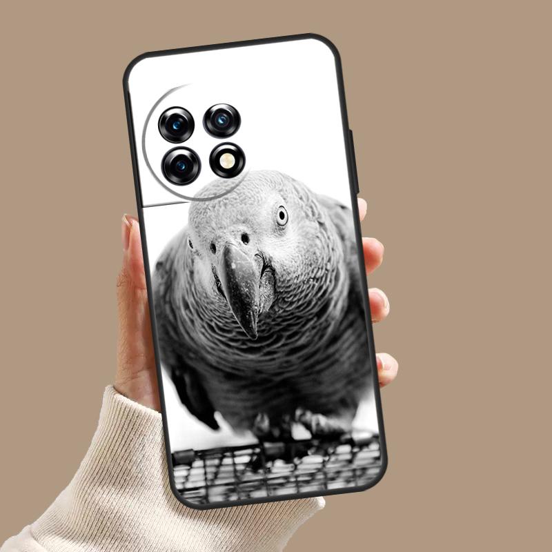 Чехол с африканским серым попугаем для OnePlus Nord 5 CE 4 3 Lite N20 N30 OnePlus 15 13 12 11 8 9 10 Pro 12R 13T 13R