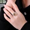 Bolaijewelry Классический дизайн, кольцо с натуральным цитрином и драгоценным камнем, женские ювелирные изделия, серебро 925 пробы, повседневная одежда, подарок