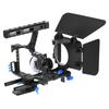C500 Aluminum Alloy Camera Camcorder Video Cage Rig Kit Film Making System with 15mm Rod Matte Box Follow Focus Handle Grip for Panasonic GH4