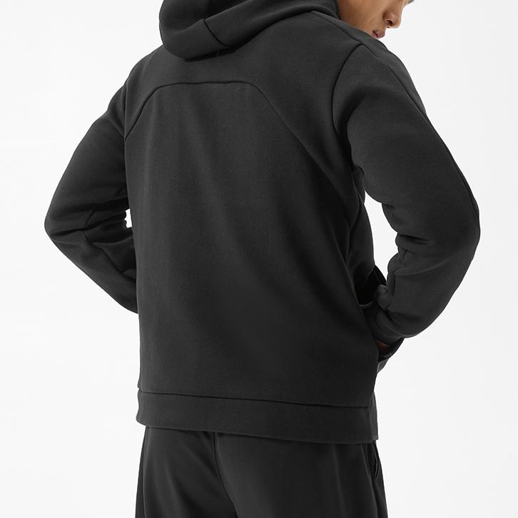 New Balance Логотип Спортивная одежда Tech Fleece Куртка Windrunner Азиатский размер 'Черный' Мужская AMJ21178-BK