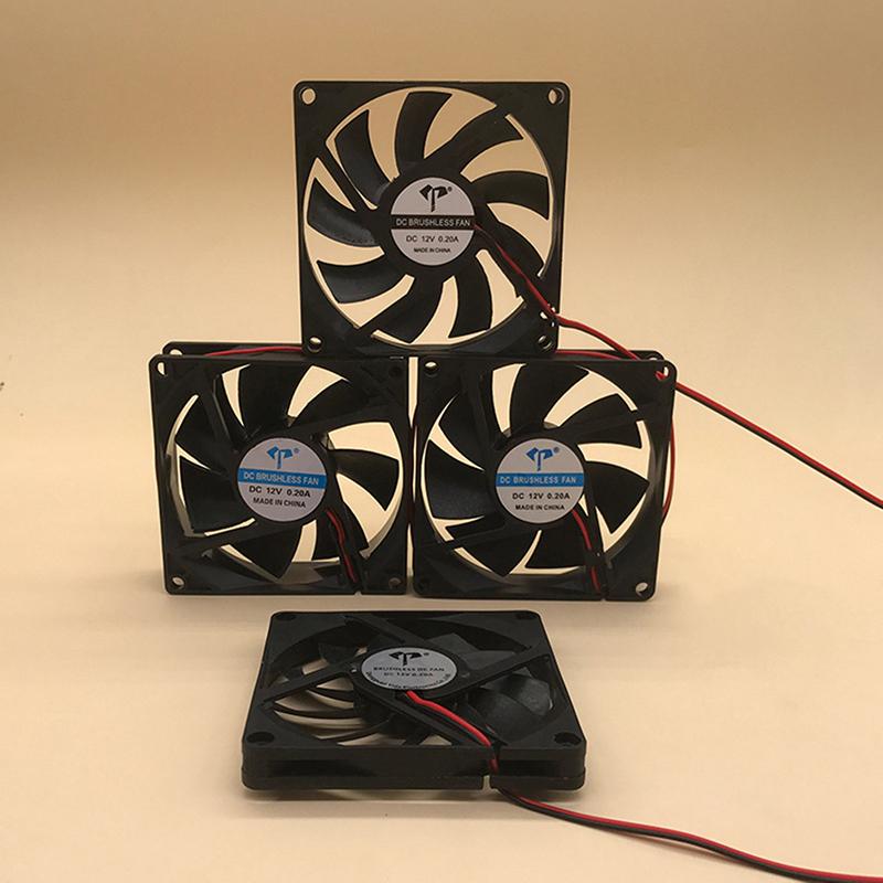 Бесщеточный вентилятор постоянного тока, корпус компьютера, охлаждающий вентилятор 5 В, 12 В, 24 В, подшипник процессора, крутые две линии