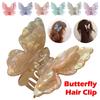 Small Size Butterfly Hair Clip Acetate Shark Clip Sweet Style Fairy Hair Gripper  Women & Girls