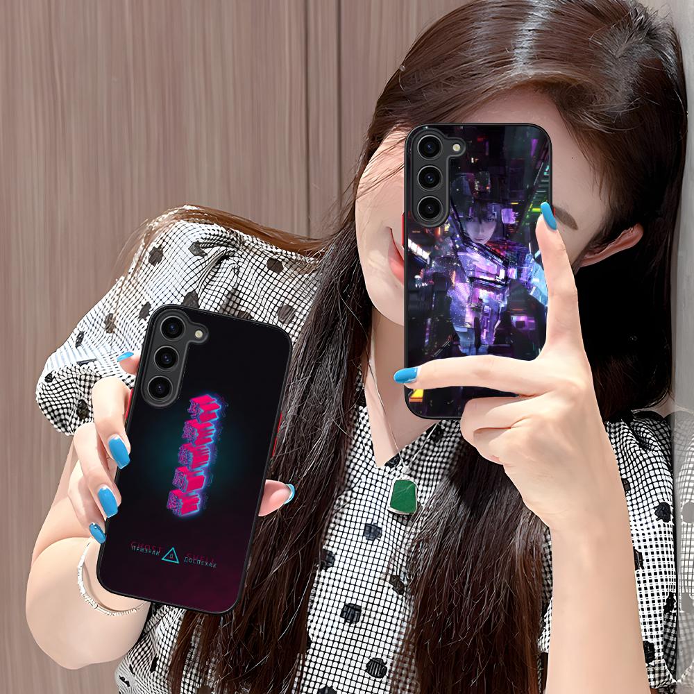 Ghost Shell Mobile Cell Phone Case for Samsung Galaxy S25 S24 S23 S22 S21 Plus FE Ultra Colour Silicone Protective Pretty Cover