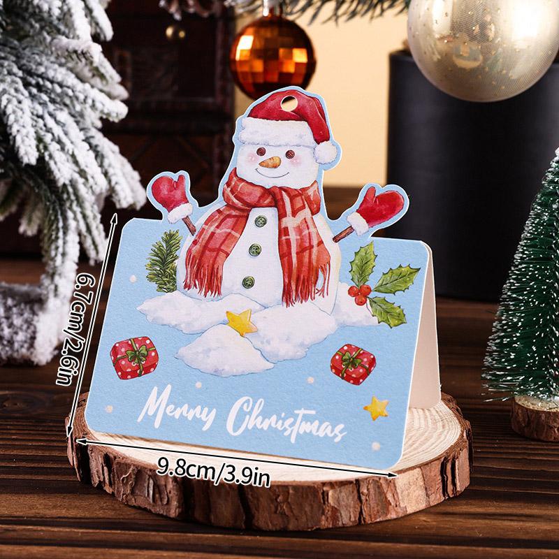Открытки с Рождеством и Новым годом 2025 Поздравительная открытка Navidad Складные открытки Елка Рождественская Вечеринка Подвесное украшение