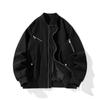 Men's Autumn and Winter Jacket, Versatile Autumn and Winter Plus Size Men's Baseball Uniform Jacket