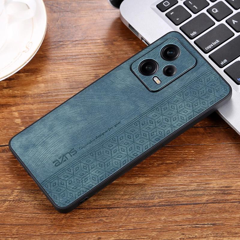 Роскошный оригинальный матовый кожаный чехол для Xiaomi Redmi Note 13 5G 12 4G 11 11T 12 Pro Plus 11S 12 противоударный чехол с эффектом кожи