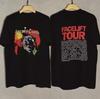 1990 Alice In Chains Facelift Tour Винтажная футболка унисекс с двусторонним принтом в стиле ретро 90-х