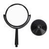 4 Inch Round Concave Mirror Glass Lens Black ABS Frame Flexible Experimental Concave Mirror