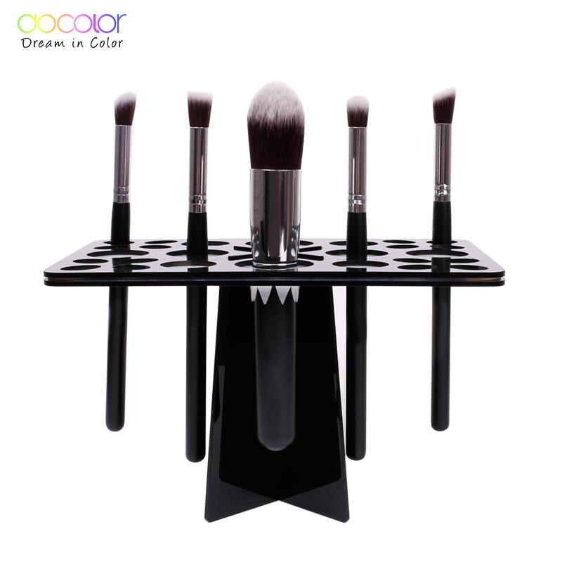 Docolor 26 Holes Makeup Brush Holder Air Drying Rack Multifunction Organizer Shelf Cosmetic Storage Tool Make Up Brusher Stand