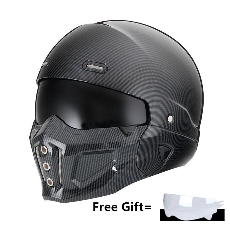 2025 Новый шлем Scorpion Ретро Мотоциклетный Cascos Moto Локомотив Личность Многоцелевая Комбинация Полуоткрытый Одобрено DOT