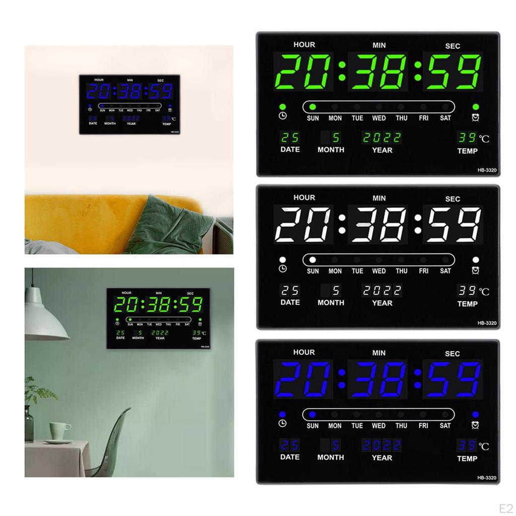 Digital Clock LED Display Electronic Alarm Clocks for Living Room