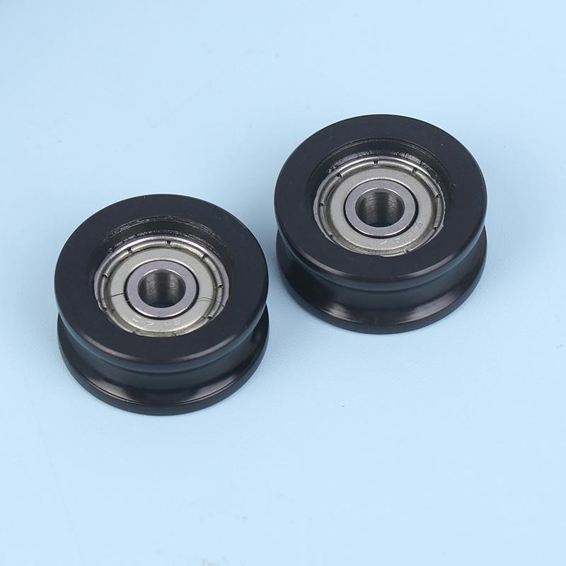 4X19X8,5 мм Pom Delrin Пластиковый U-образный ролик направляющего колеса 624 Подшипниковый шкив R3Mm Трек Делриновый шкив