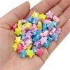 50Pcs 11mm AB Color Acrylic Star Beads Pendant DIY for Necklace Bracelet Jewelry Making