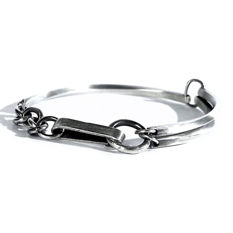 SEWNSWEN SEWN SWEN SILVER LAYERED THIN LINE TWISTED bracelet