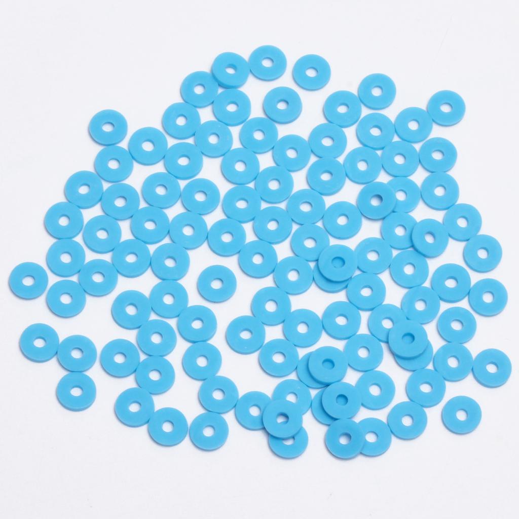 Плоские ювелирные изделия, аксессуары, материалы для самостоятельного изготовления, однотонное ожерелье, подходящие по цвету круглые свободные бусины, браслет ручной работы, брелки, 6 мм, прокладки, аксессуары