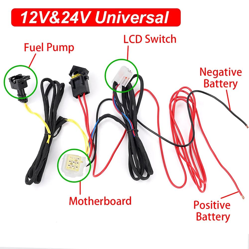 Для Webasto Eberspacher дизельный воздушный стояночный обогреватель жгут проводов 12 В 24 В универсальный кабель-адаптер круглый треугольный воздушный дизельный обогреватель