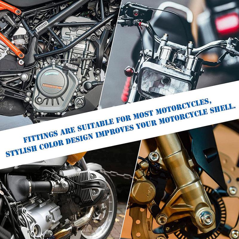 177 шт./кор. алюминиевые винты для ветрового стекла, красочные крепежные винты, набор болтов для обтекателя мотоцикла