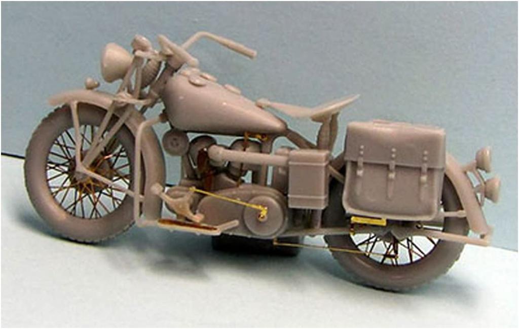 Thunder Model 1/35 Американский Военный Мотоцикл Indian 741B Пластиковая Модель в Наборе TB35003