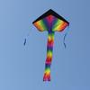 105cm Kids Large Rainbow  Kite Outdoor Toys Beach Fun Durable Rainbow Kite 