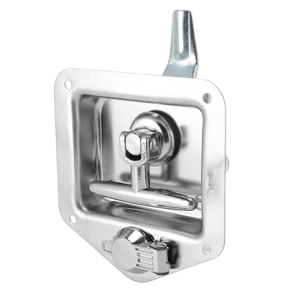 Защелка с Т-образной ручкой и ключами, складная ручка, замок для ящика для инструментов из нержавеющей стали для домашнего и коммерческого использования