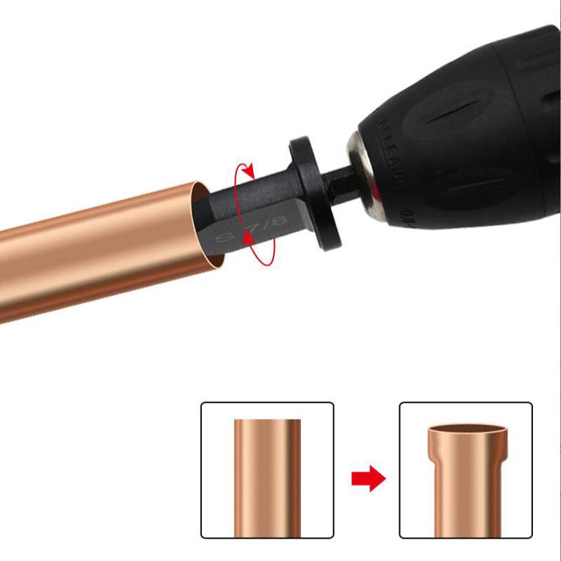 6pc Copper Tube Hole Expander Electric Expansion Head Expansion Mouth Air Conditioner Maintenance Electric Tool Accessory Set