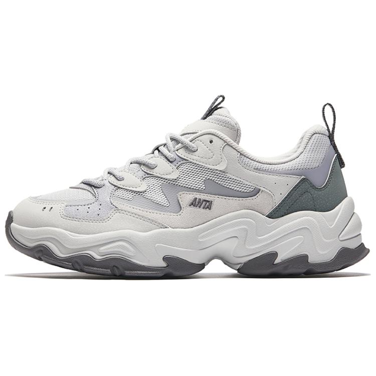 Anta Meteorite 2 Cushioning Low top Casual Shoes Men's Gray Green 112438855-2