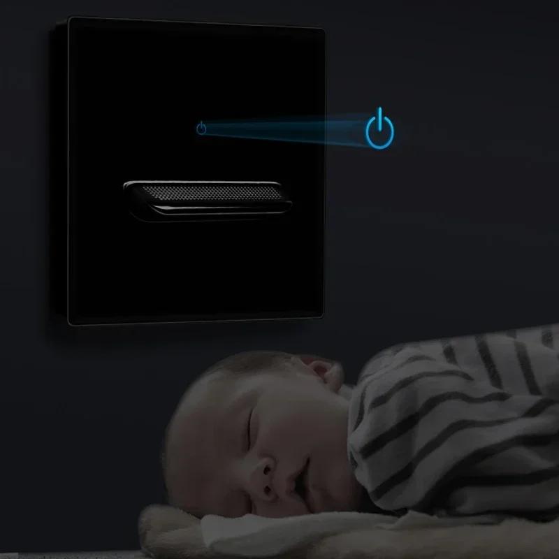 Черная закаленная стеклянная настенная панель выключателя LED 1-4Gang ретро тумблерный выключатель света стандарты ЕС и Великобритании 2 USB розетки, европейская розетка 16A