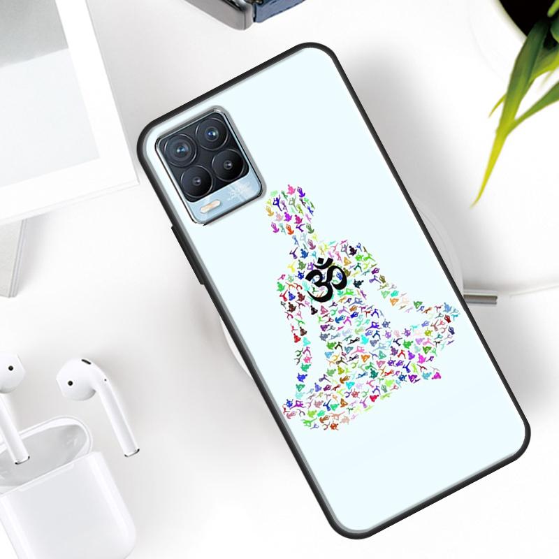 Aum Om Namaste Symbol Zen Yoga Case For Realme 15 11 Pro Plus 12 13 14 C71 C75 C55 C51 C53 C25 C63 C61 C65 C67 GT6 GT7 Pro