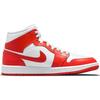 Air Jordan 1 Mid Habanero Red Women Sneakers Orange White BQ6472-116