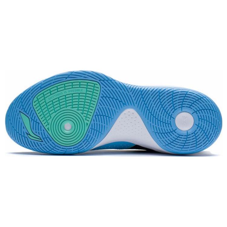 Li Ning Magic Cloud Амортизация Скользкие Устойчивые к истиранию Упругие Низкие Баскетбольные кроссовки Мужские Черно-синие ABPS005-2