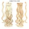 XINRAN Long Ponytail Synthetic Hairpiece Wrap On Clip Hair Extensions Ombre Brown Ponytail  Blonde Hair