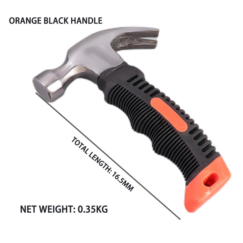 Мини-молоток-гвоздодер 0,35 кг, маленький молоток, короткий молоток, многофункциональный, для установки гвоздей в автомобиль.