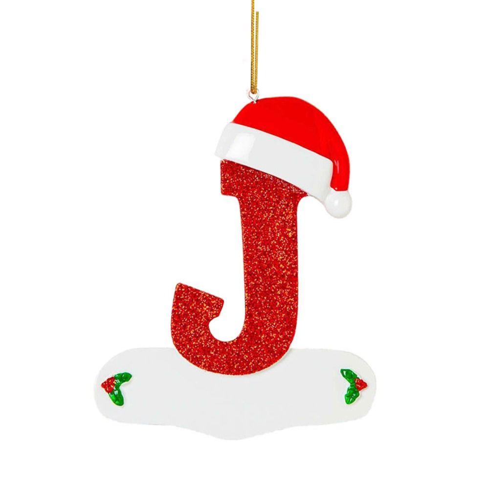Xmas Christmas Tree 26 Letter Pendant Cartoon Christmas Tree Hanging Decor   Car Decorations