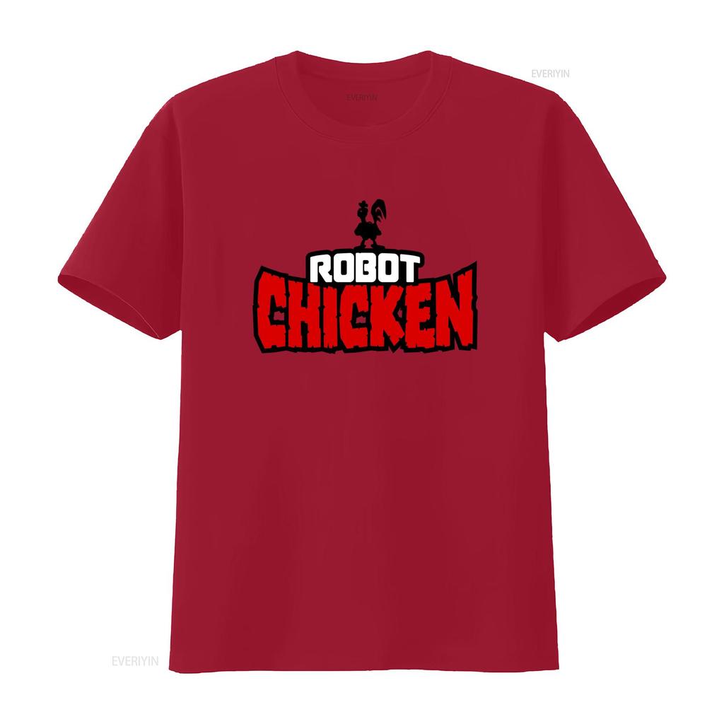 ROBOT CHICKEN TV Show T Shirt Unique and Stylish Design for Fans vintage Washed homme Comfortable Stretched Slightly fashion