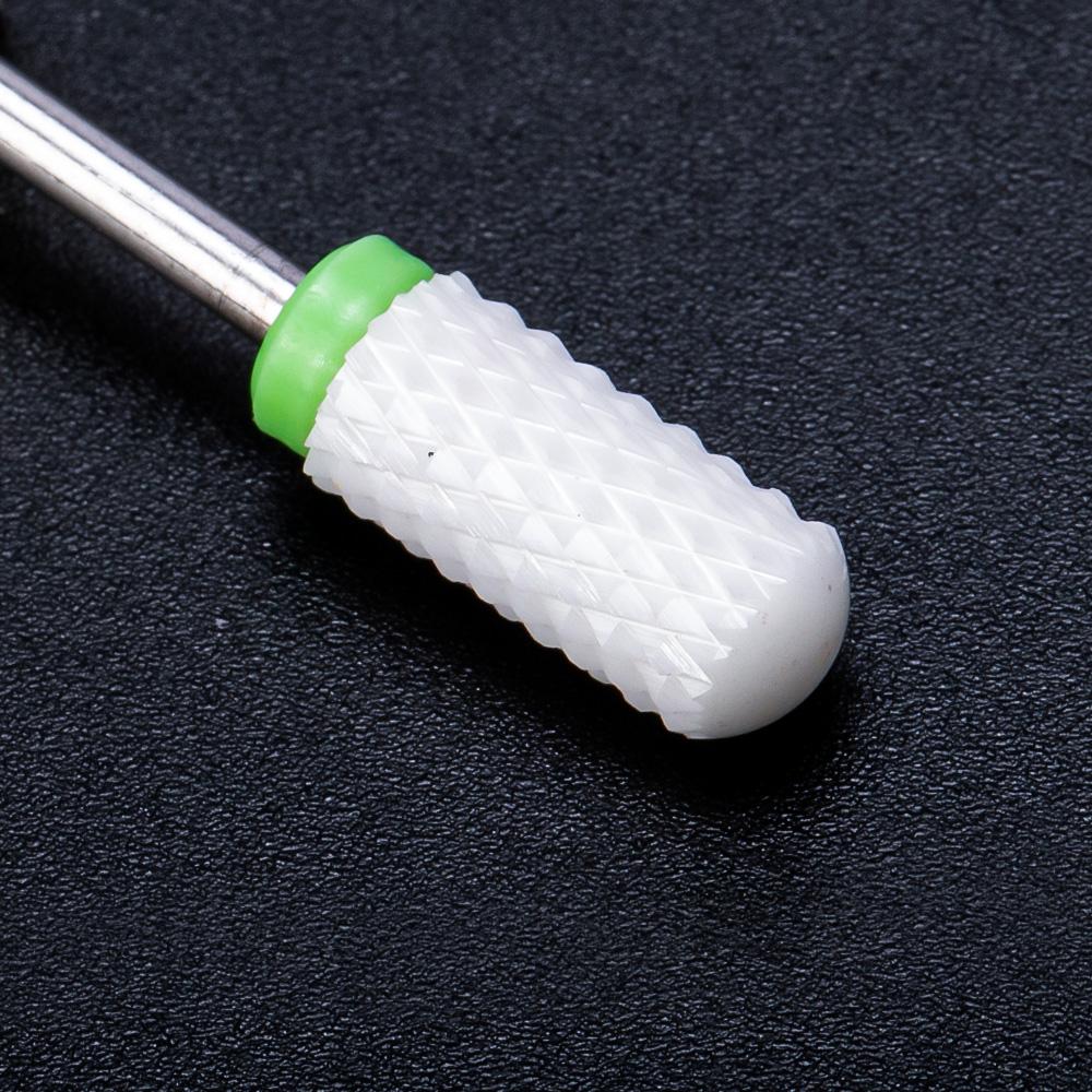 Керамическая фреза, маникюрные сверла для ногтей, электрические пилочки для ногтей, розовые, синие, шлифовальные насадки, фрезы, резак, аксессуары для заусенцев