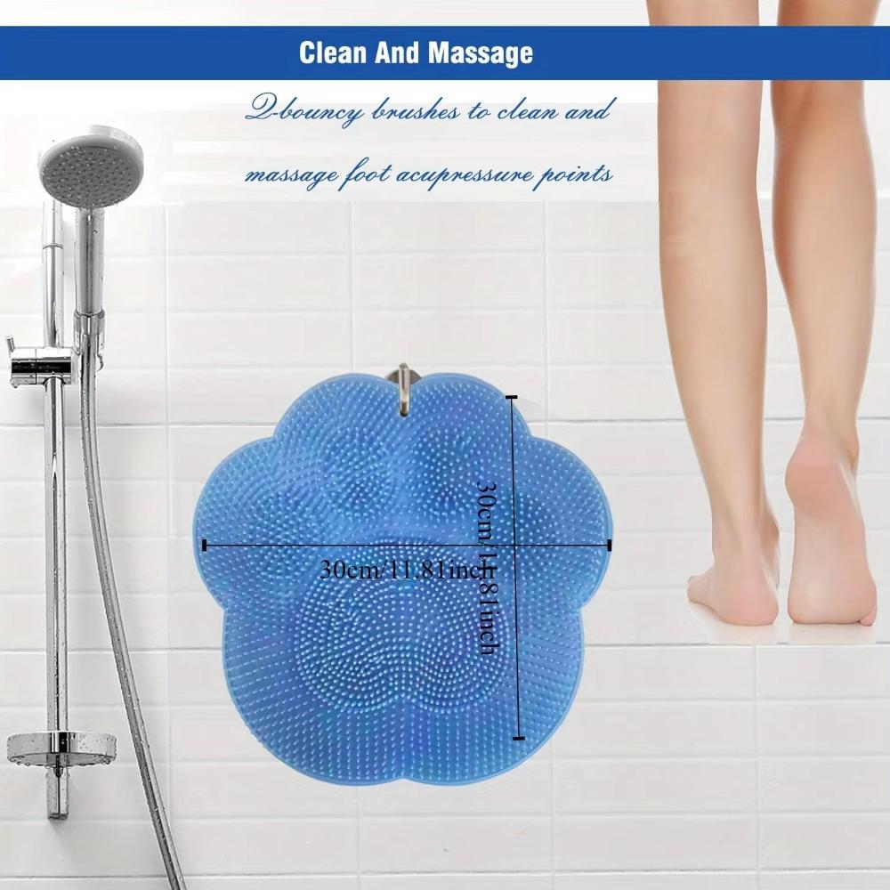 Эффективная очистка спины Массажная щетка для чистки настенный душ массажер коврик спа