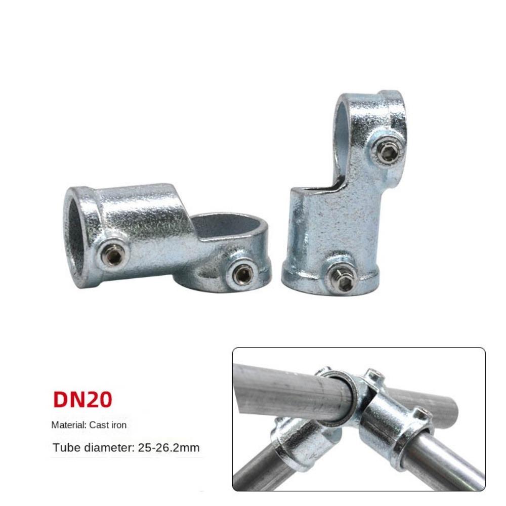 1\2''/3\4" Frame Fasteners Aluminum Alloy Steel Circular Pipe Connector Steel Tube Shelf