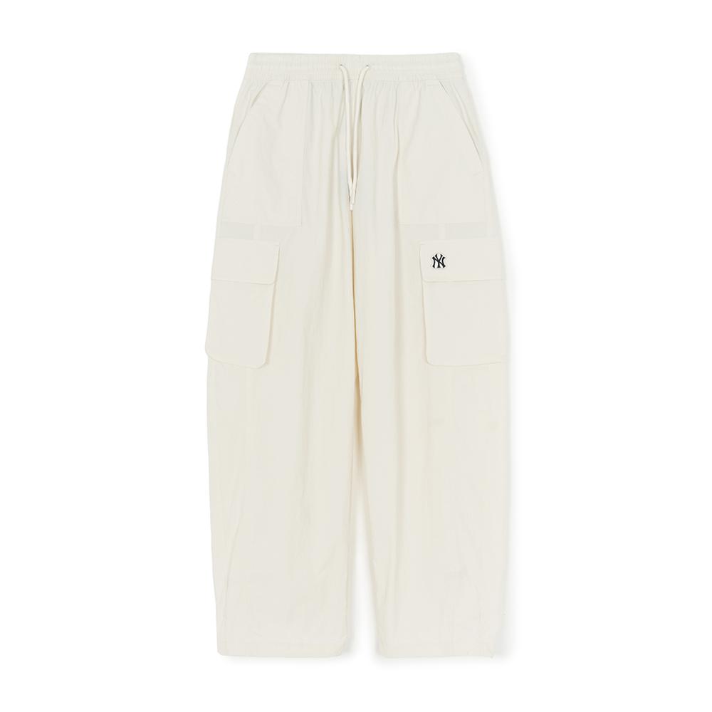 Новые брюки карго MLB New York Yankees Basic Collection SS25 Унисекс Лён Кремовый 3AWPB1153-50CRM