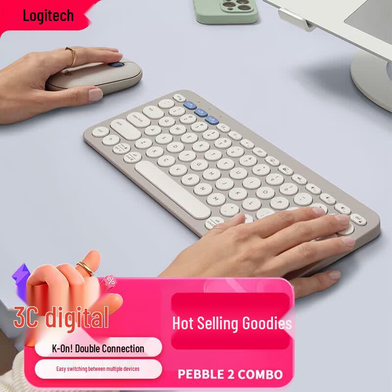 Logitech Беспроводной набор клавиатуры и мыши Pebble 2 Combo