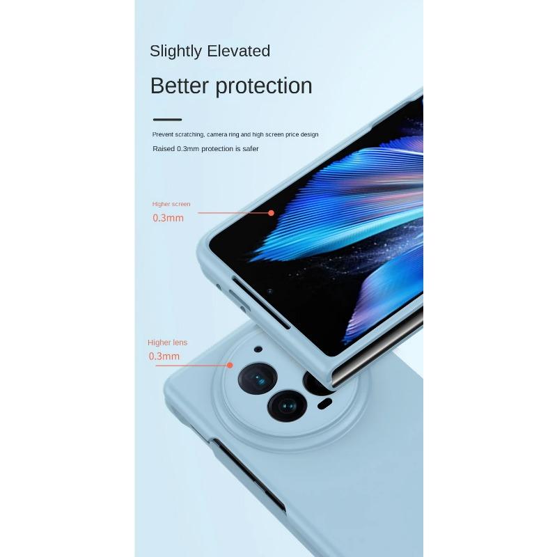 Высококачественный тонкий ультратонкий жесткий защитный чехол для VIVO X Fold 3 Fold3 Pro, приятный на ощупь, противоударный для камеры, защита для телефона