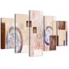 Five Piece Picture Canvas Print Abstract Circle