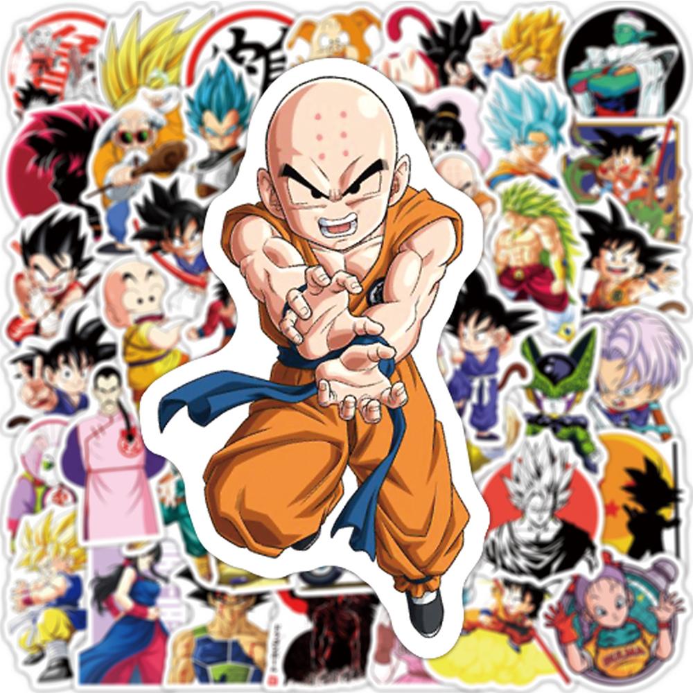 10/30/50 шт. Японские мультяшные наклейки Dragon Ball Сон Гоку Граффити наклейка для ребенка DIY Журнал Компьютер Скейтборд Крутая наклейка