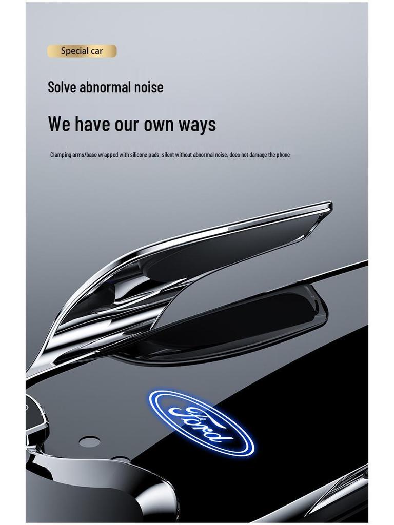 Магнитный беспроводной держатель для телефона с быстрой зарядкой для Ford Focus/Mondeo/Fiesta