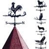 Animal Weather Vane Metal Roof Mount Animal Wind Indicator Easy Installation Weatherproof