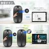 FMOUSE Bluetooth mouse wireless mouse wireless Quiet rechargeable Thin small size 6 buttons 2.4GHz optical High precision energy saving
