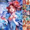 5D Diamond Painting Flower and Girl DIY Diamond Embroidery Rhinestone Home Decoration