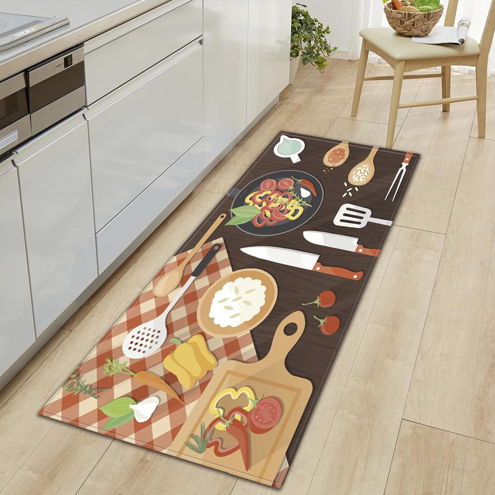 Кухонный ковер, коридор, крыльцо, дверной коврик для гостиной, детский коврик, нескользящий напольный коврик для двери ванной комнаты