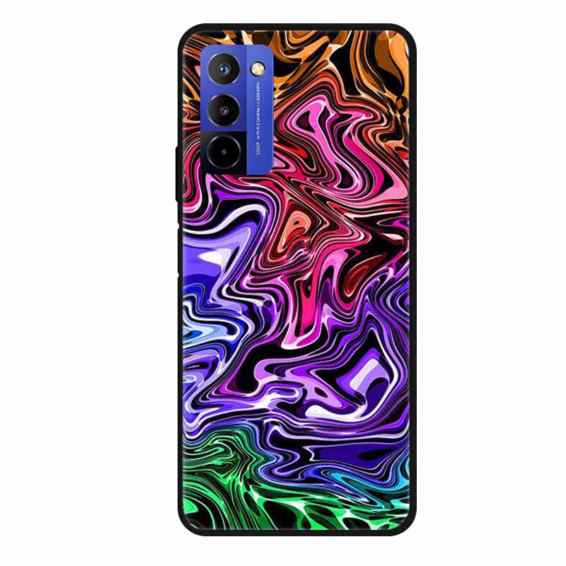 Чехол для Wiko 10 Мраморный 6.75" ТПУ Мягкий Силикон Задняя Крышка Чехол для Телефона для Wiko 10 Wiko10 Coque Мультяшный Ударопрочный Противоударный Funda